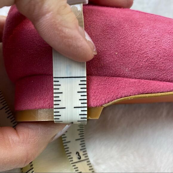 Saint-Honore' Paris Made In Italy Pink Suede Shoes Size 38.5 - Picture 8 of 8